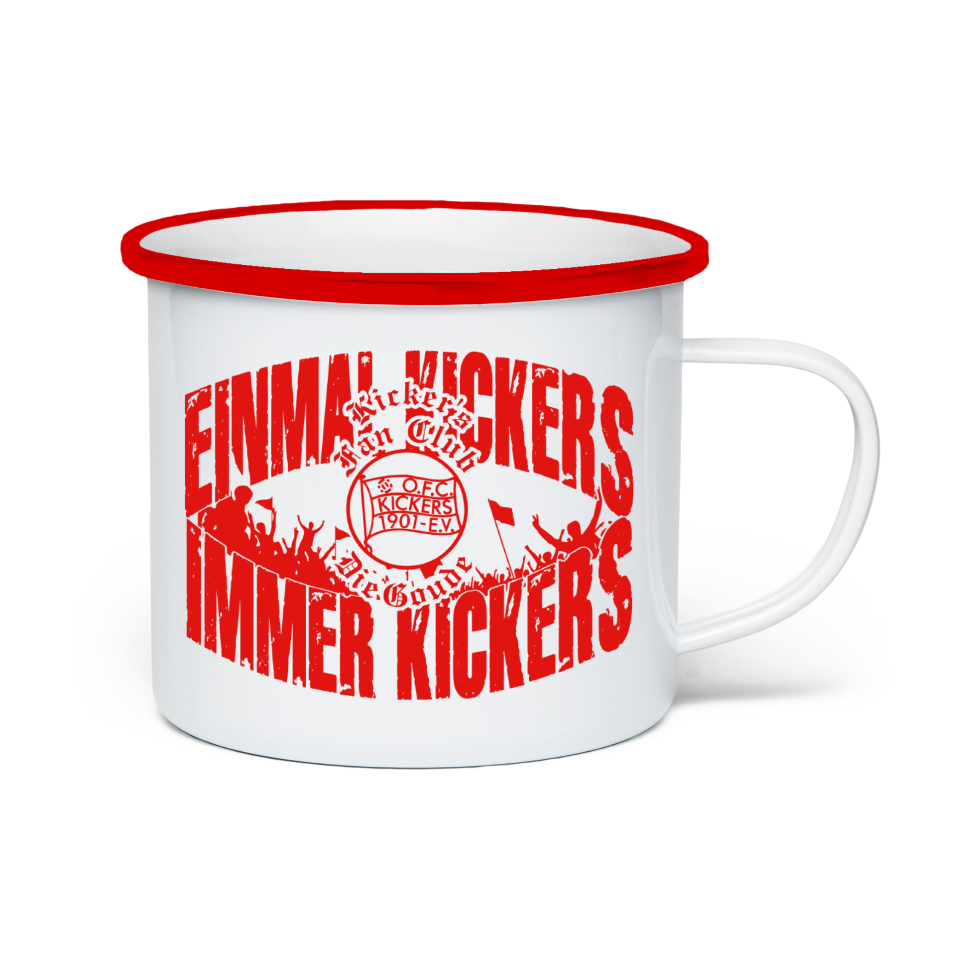 Emaille-Becher "Goude" Kickers