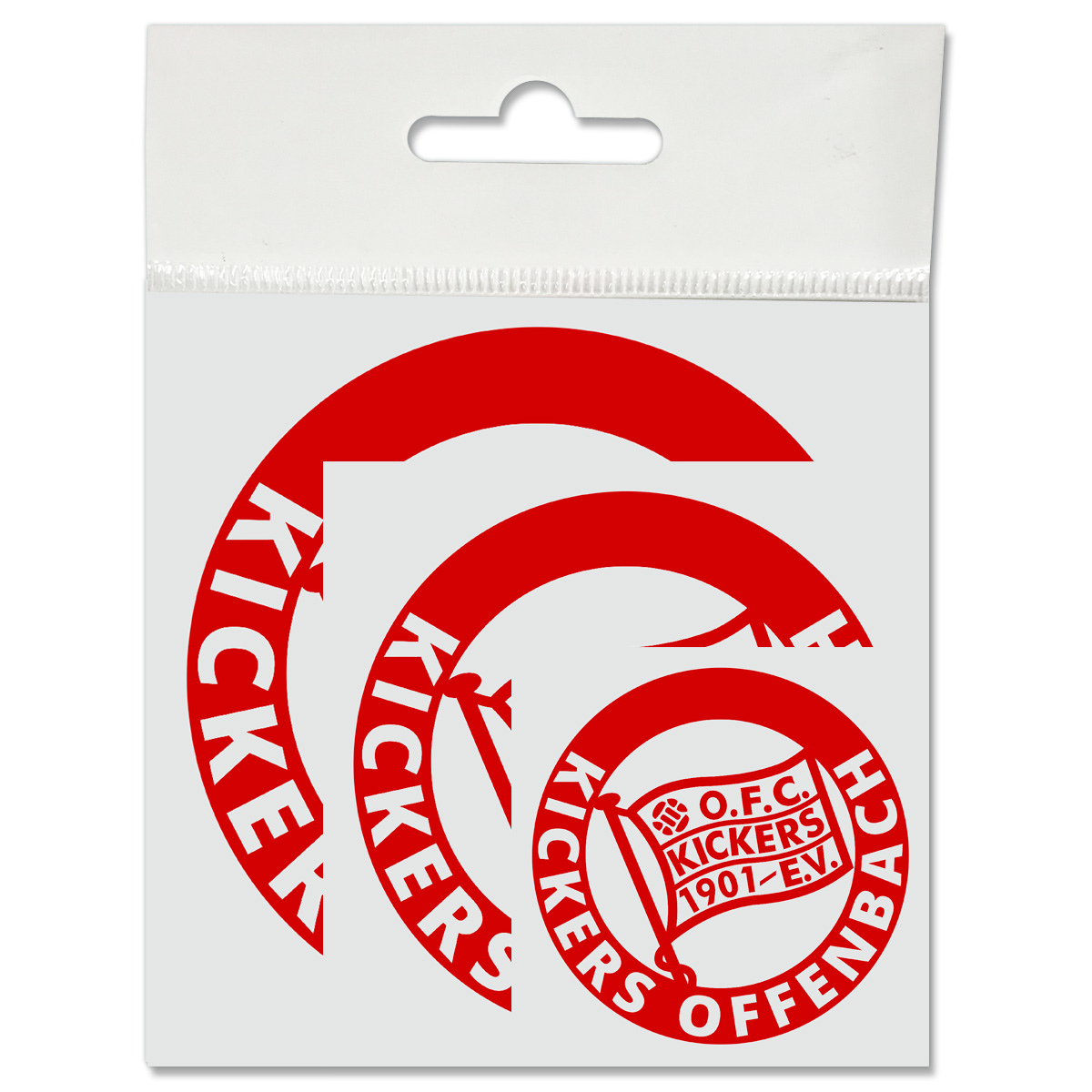 Aufkleber 3er-Set Rot