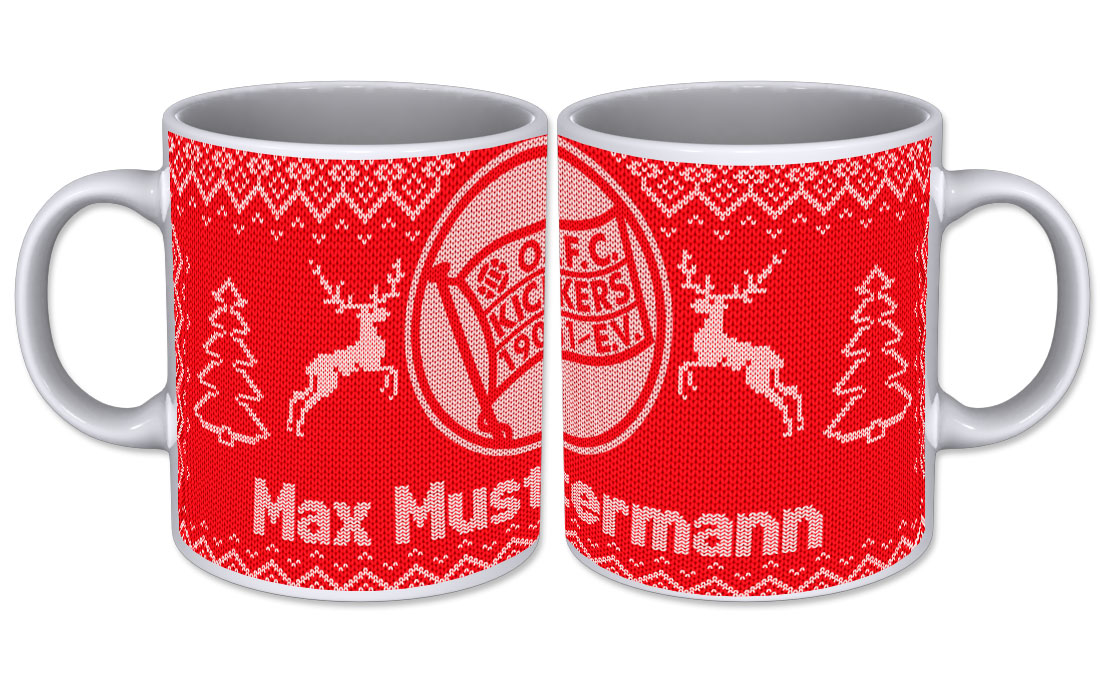 Weihnachtsbecher "Dein Name"