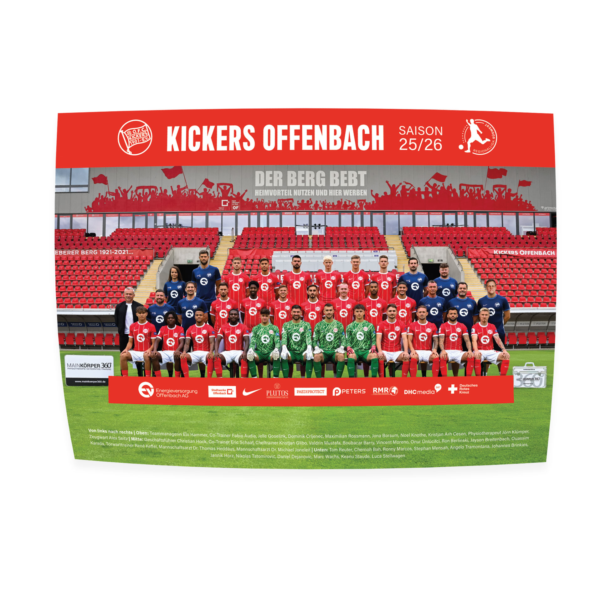 Mannschaftsposter 2025/26